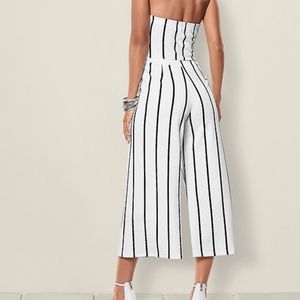 venus striped jumpsuit